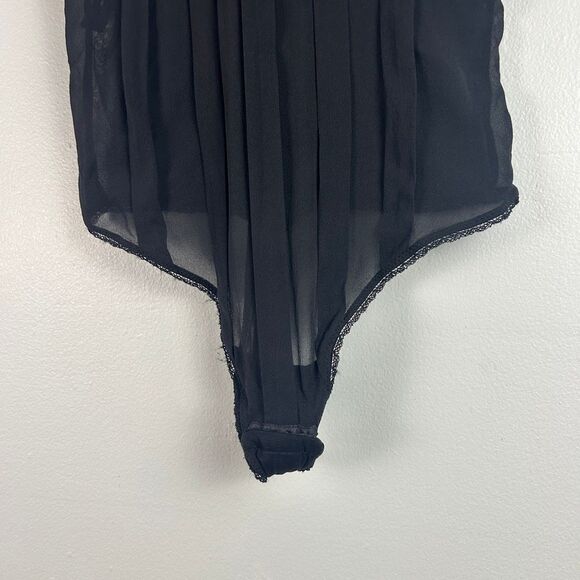 La Perla Silk Bodysuit with Lace and Velvet Detail size 2 (34 US) - Picture 10 of 11